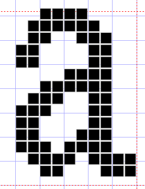 像素字体字形